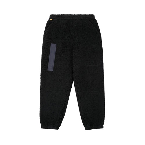 Sherpa Denim Pants - Black
