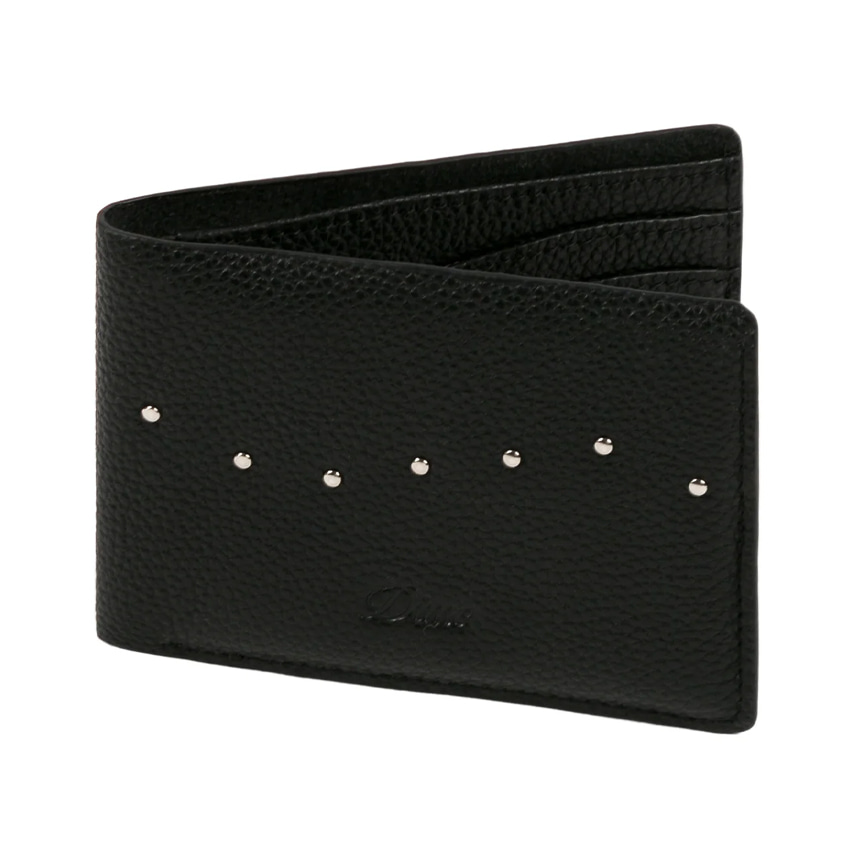 Studded Bifold Wallet - Black