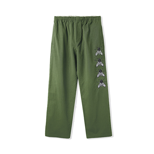 Swarm Embroidered Pants - Army