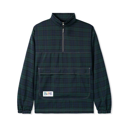 Spring Plaid Pullover - Navy/Forest