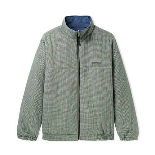 Lodge Reversible Insulated Jacket - Sage/Navy