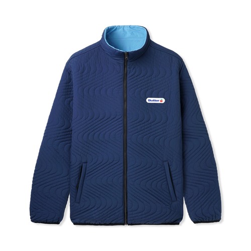 Quilted Reversible Jacket - Navy/Blue