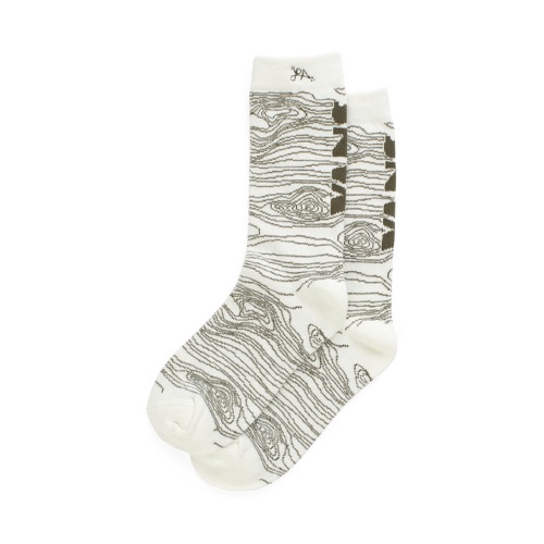 Lizzie Armanto Ticker Sock - White
