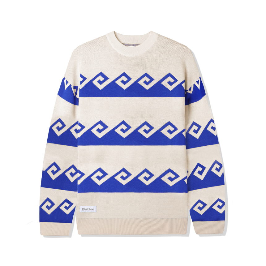 Waves Knit Sweater - Cream