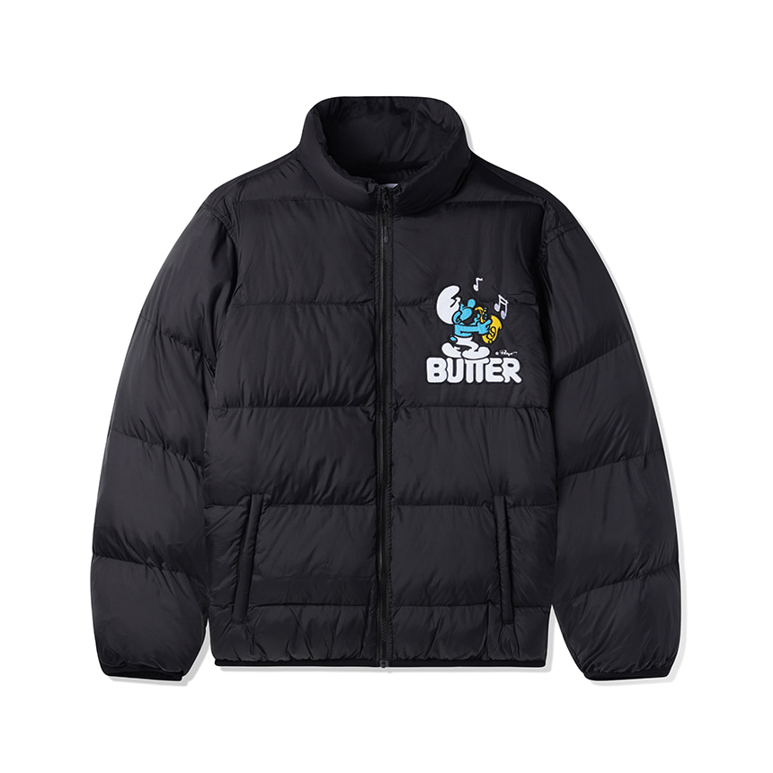 Butter x Smurfs Harmony Puffer Jacket - Black