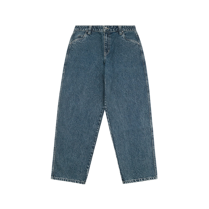 Baggy Denim Pants - Stone Washed