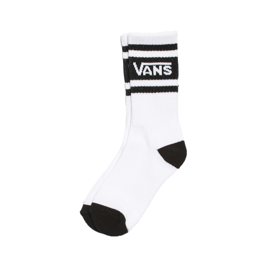 Drop V Crew Socks - White/Black