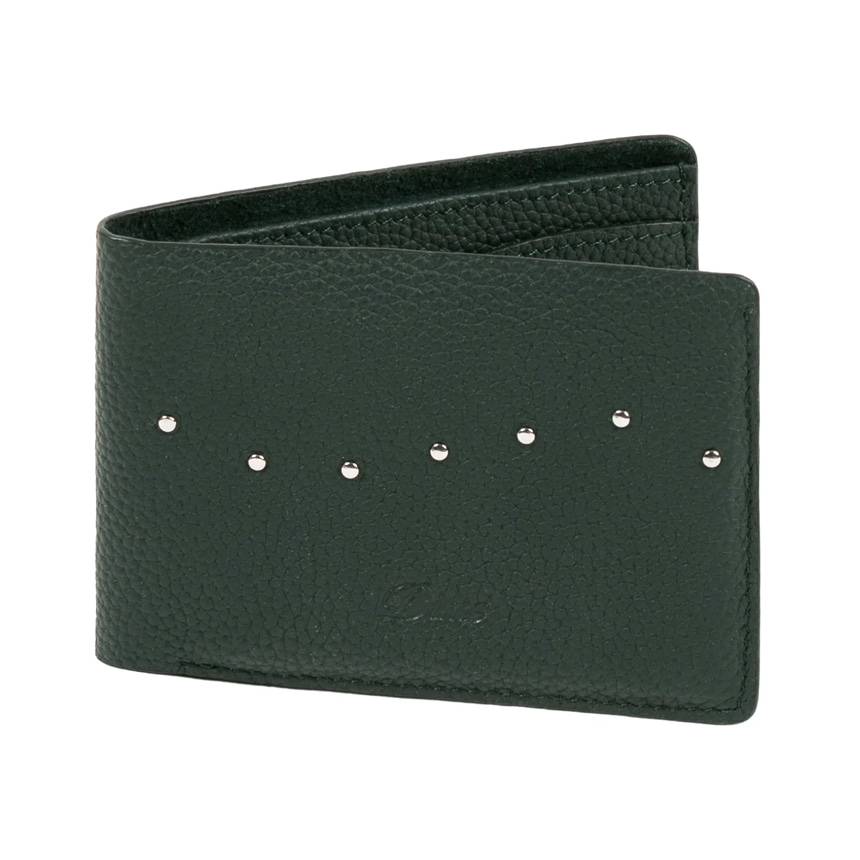 Studded Bifold Wallet - Forest